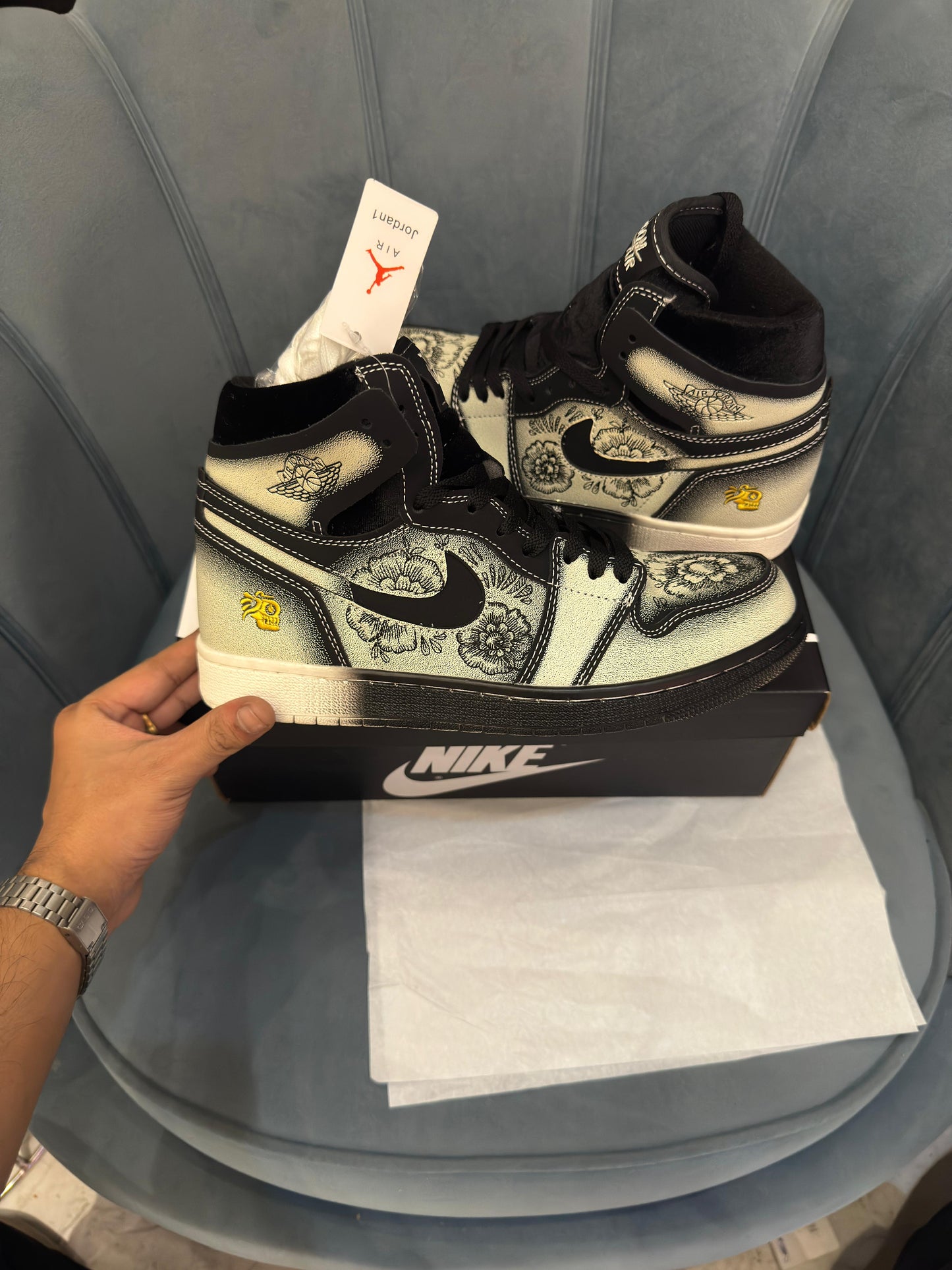 Nike air jordan retro 1 high zoom cmft 2 dia de muertos