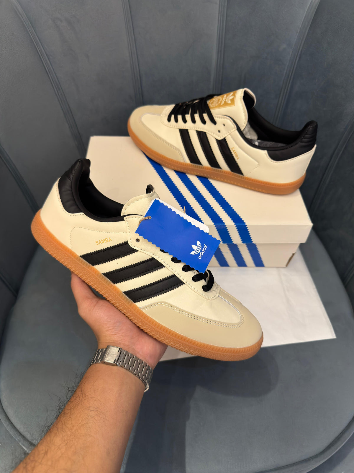Adidas samba og cream white sand strata