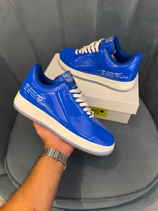 Nike airforce one 404 swoosh error blue