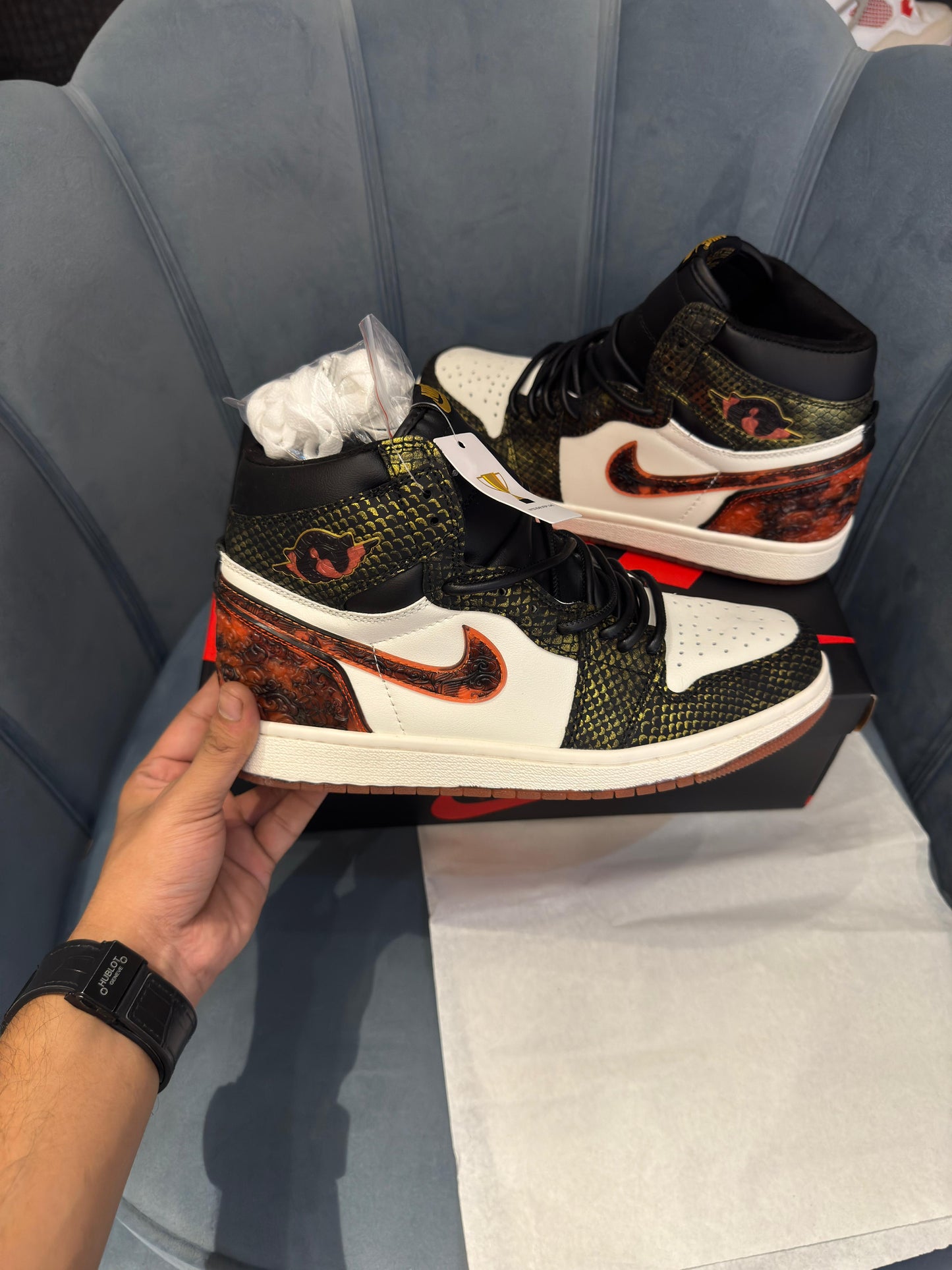 Nike air jordan retro 1s high year of the snake