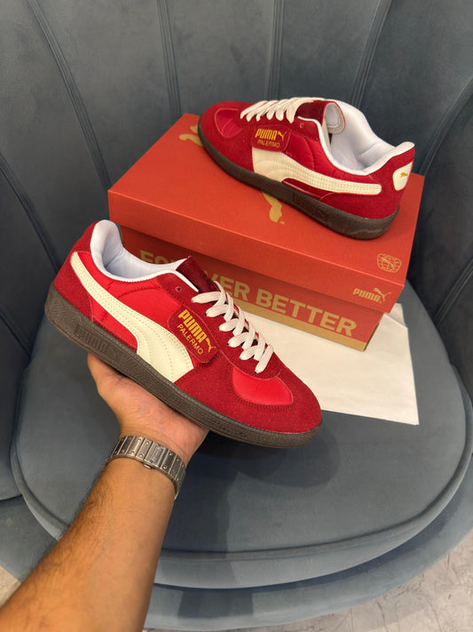 Puma palermo suede red