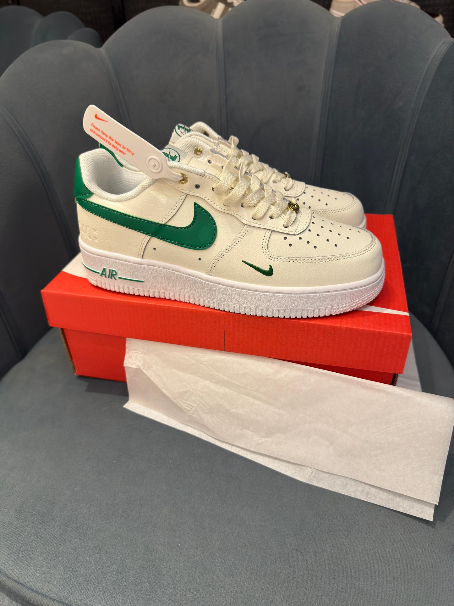 Nike airforce 1 low 07 LV8 40th anniversary sail malachite