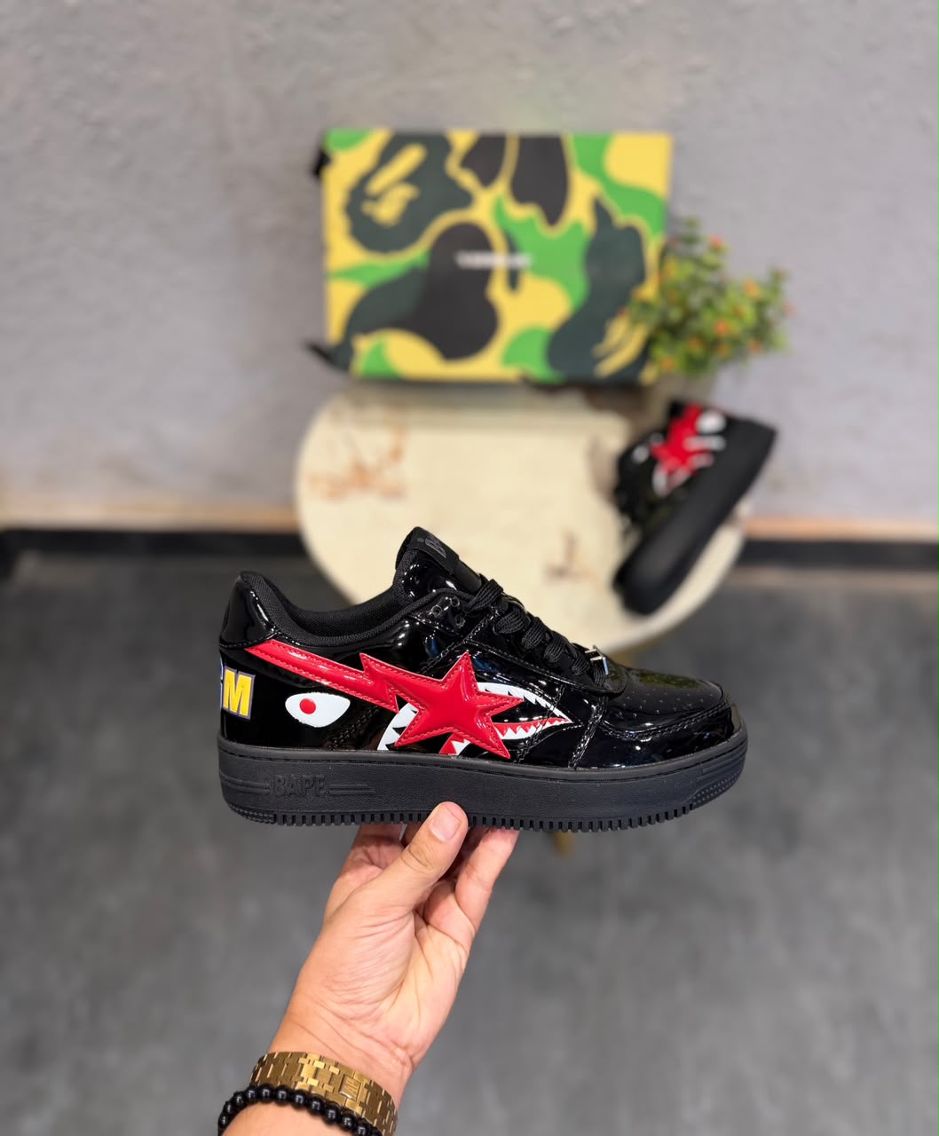A Bathing ape bape sta os black red
