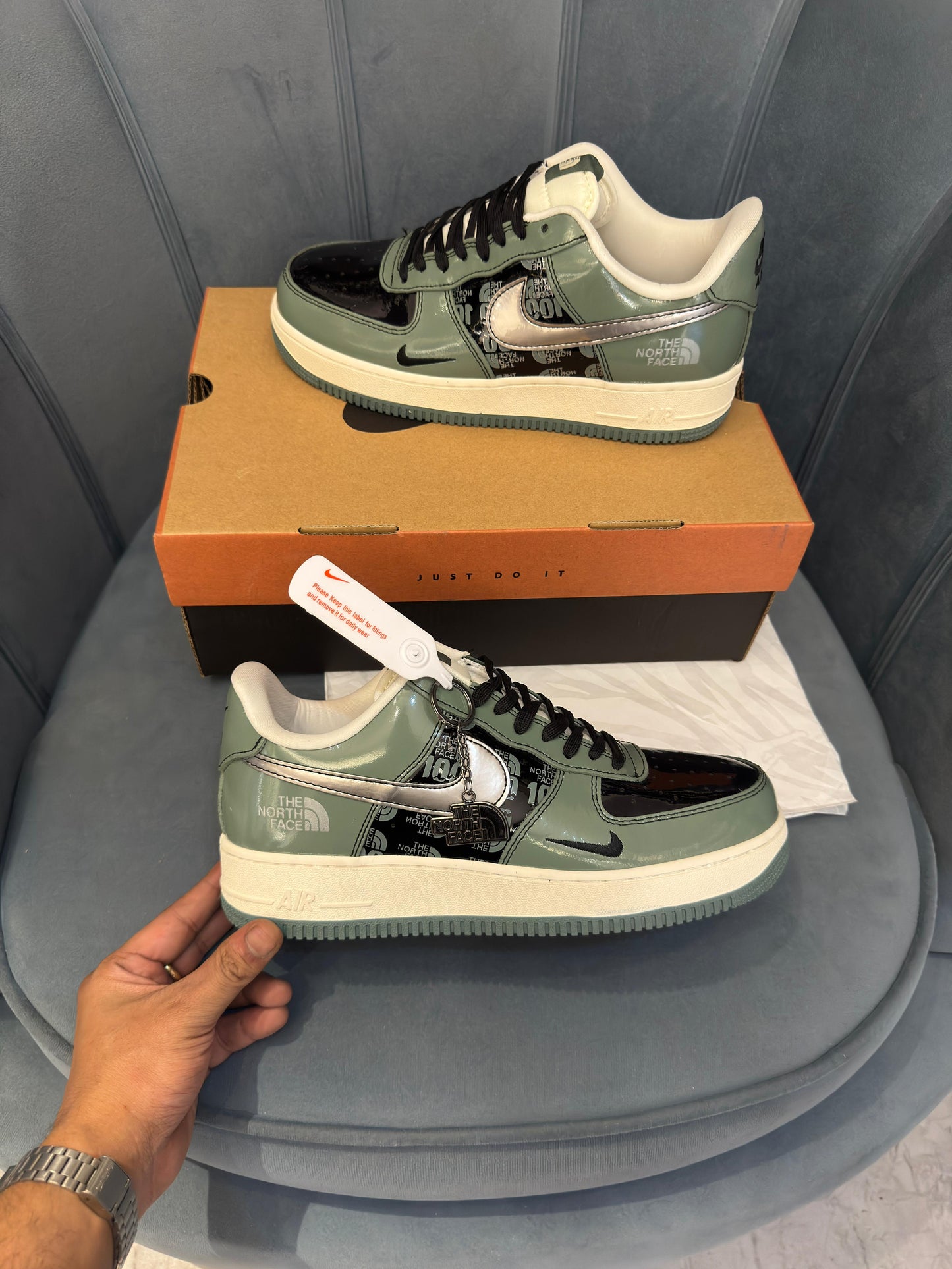 Nike airforce custom x north face