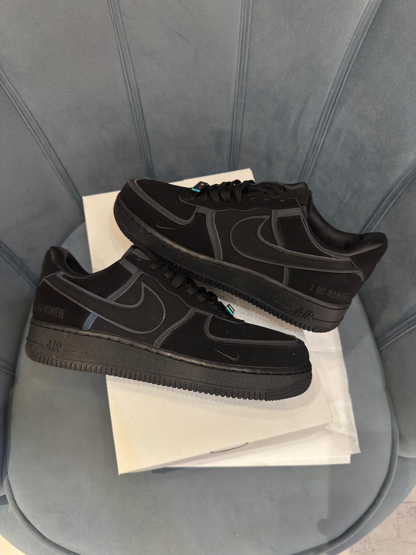Nike airforce 1 low black ma maniere